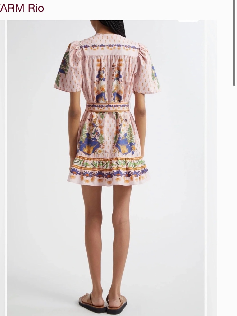 FARM Rio Pink Dream Garden Belted Dress - Picture 2 of 7